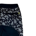 Paneled Joggers - Black Paisley