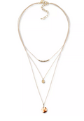 Style and Co Gold-Tone and Stone Layered Pendant Necklace