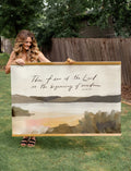 Large Canvas with Banner Wood: Fear of the Lord