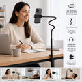 Gooseneck Phone & Tablet Holder with Flexible Arm Desk Clamp