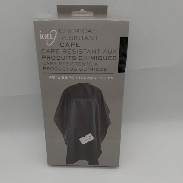 Ion Chemical-Resistant Salon Cape, 45" x 60", Black