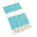 Cotton Cloud Co. 79x95 100% Cotton Fringed Oversized Diamond Turkish Blanket