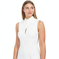 Calvin Klein Women's Sleeveless Cross Sheath with Center Front Keyhole Dress, 8