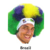 Brazil World Cup Soccer Afro Wig 25-Count Case Pack – Official FIFA Licensed Retro Fan Gear