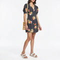 Free People Neon Garden Mini Dress , Size 2