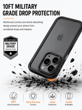 iPhone 17 Pro Case Shockproof Slim Protective Cover Black
