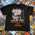 Once Upon a Time In America' 1981 Japanese Poster Washed Black Vintage Tee