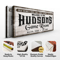 Personalized Game Room Sign IV