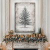 Vintage Christmas Tree Wall Art VI
