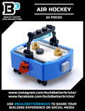 Custom Air Hockey Table 52-Piece Building Set made from LEGO parts - B3 Customs