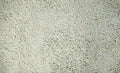 DaDa Bedding Vanilla Ivory White Shaggy Soft Chenille Noodle Carpet Rug Bath Mat