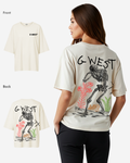 G West Womens Oversized Colors Of Life Tee