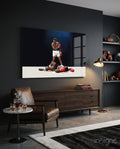 Standing Over Fallen Rival Glass Wall Art