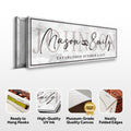 Last Name Wedding Gift Sign