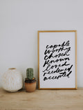 11x17 Capable, Worthy, Chosen