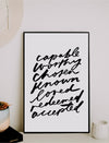 11x17 Capable, Worthy, Chosen