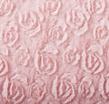 DaDa Bedding Pastel Pink Faux Fur Pillow Cover