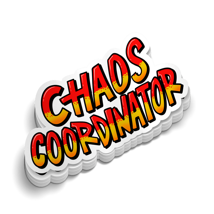 Chaos Coordinator - Hard Hat Decal