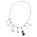 Flower silver charm