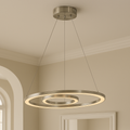 Trans Globe Lighting MDN-1406 Optic II 15.75 Indoor Satin Nickel Modern Pendant