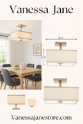 Hampton Bay Menlo Hampton Bay Menlo Park Semi-Flush Mount 4-Light