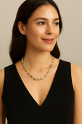 Charter Club Gold-Tone Pave and Stone Collar Necklace