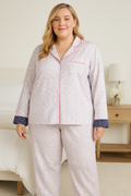 Charter Club Women's Satin  Notch-Collar Pajama Top