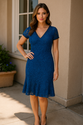 Kensie Womens Lace Flounce Dress, Size 0