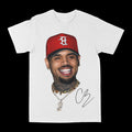 Chris Brown "Big Face Red Hat" Graphic Tee