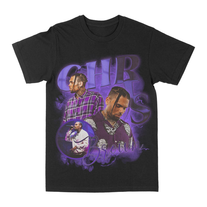 Chris Brown Purple Graphic Tee