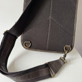 Crazy Horse Leather Large Sling Bag for Men