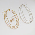 Coquette silver necklace