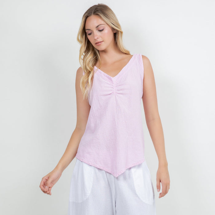 Women's 100% Cotton Gauze Dominica Tank Top