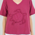 Women's 100% Cotton Gauze Turtle Top