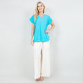 Carla 100% Cotton Gauze Top in OSFM Sale