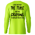 Crayons - Hi-Visibility UPF 50 Long Sleeve Sun Shirt