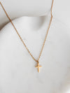 Necklace: 18kt Gold Cross