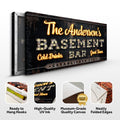 Custom Vintage Rust Basement Bar Sign III