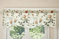 DaDa Bedding Collection Enchanted Meadow Semi-Sheer Valance - Floral Elegance in Beige, Rose, and Soft Green, Light Filtering See Through Microfiber, Rod Pocket Design, 18x52 Inches