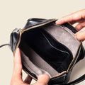 Leather Fanny Pack - Black