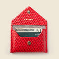 Mini Envelope Wallet With RFID protection - Red Woven