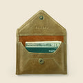 Mini Envelope Wallet With RFID protection - Olive