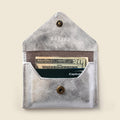 Mini Envelope Wallet With RFID protection - Silver Glitter