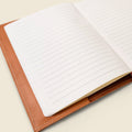 Refillable A5 Leather Notebook Cover – Natural