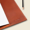 Refillable A5 Leather Notebook Cover – Chocolate
