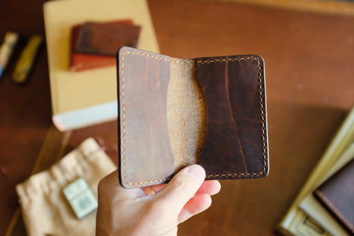 Deckhand V2 Wallet - Handmade Full-Grain Leather Minimalist Wallet | Yarets Leather