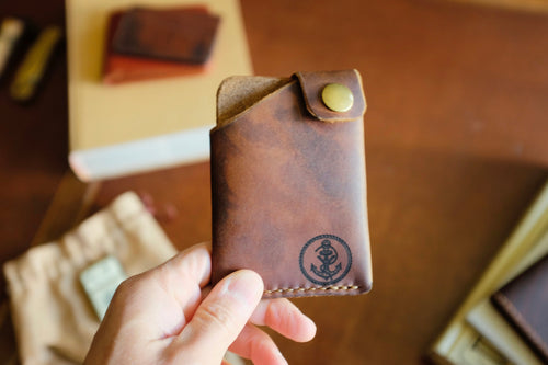 Snap Wallet - Handmade Full-Grain Leather Minimalist Wallet | Yarets Leather