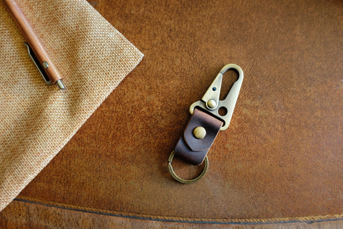 Leather Key Clip N1 - Handmade Full-Grain Leather | Yarets Leather
