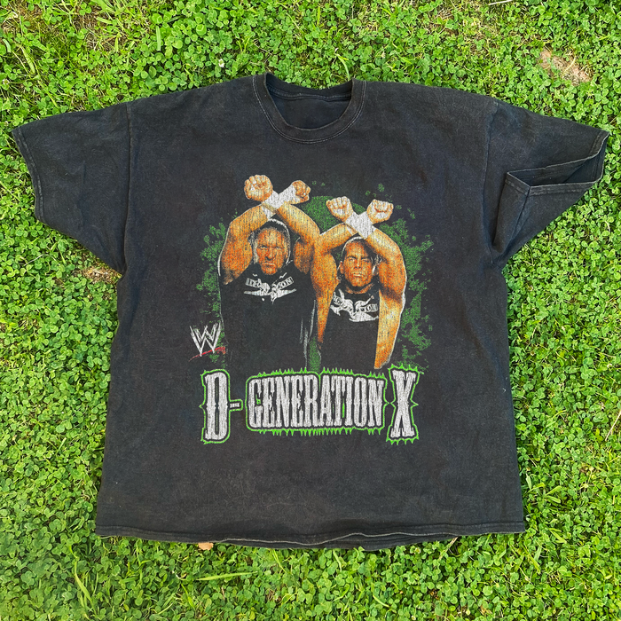 Vintage 'Dx' Washed Black T-Shirt