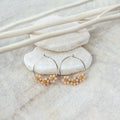 Daisy silver earrings